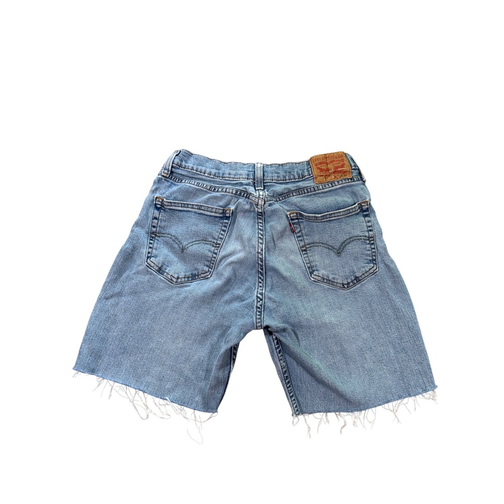 Levis 511 Cut Off Denim Shorts Light Wash Blue Mens W32 Jorts Retro 90s Indie
